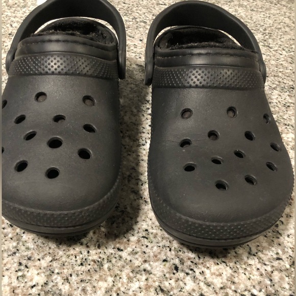 Crocs Classic Lined Clogs Unisex Black Size 10 Women Size 8 Men - Picture 4 of 16